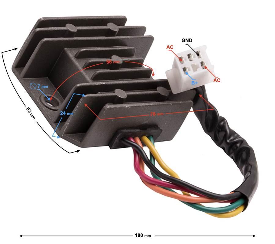 Regulator napięcia motocykl fnx | REGMLFN1TAY000