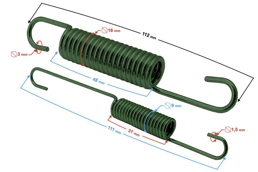 Sprężyna podpory bocznej hyper 125 | SPNMLHY1PBFUE000
