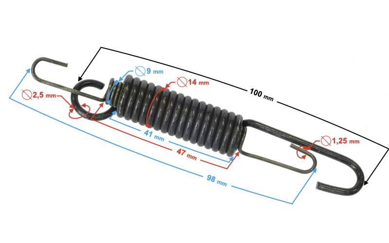 Sprężyna podpory bocznej skuter b-max | SPNSKBM1PBTAR000