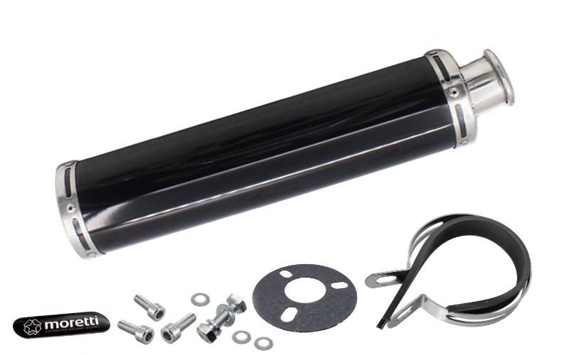 Tłumik tunningowy uniwersalny aluminium03 kolor czarny - zdjęcie 2