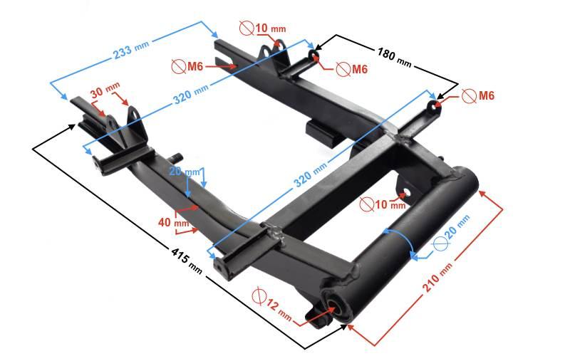 Wahacz tylny skuter e-max | WACSUN058