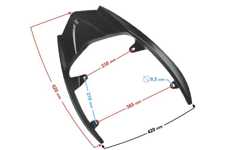 Wspornik kufra skuter e-max | WSPSUN042