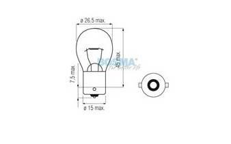 Żarówka bosma 12v 10w ba15s r10w 1611 opak.10 szt - zdjęcie 3