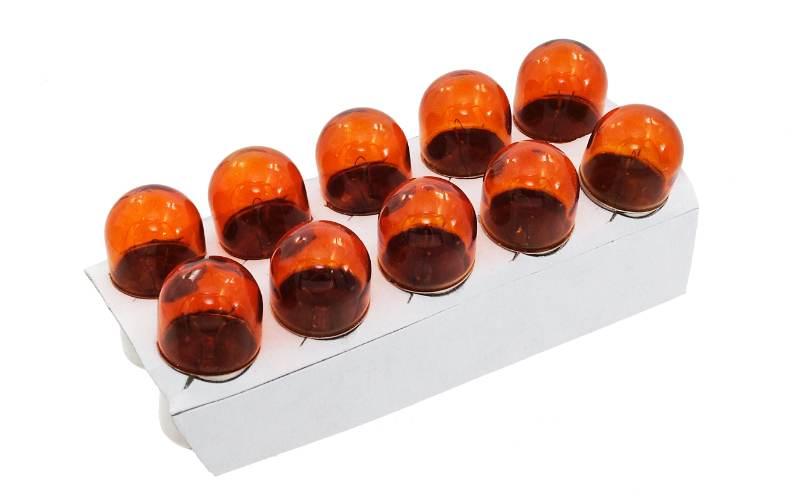 Żarówka bosma 12v 5w ba15s 18x37mm orange 6265 10 szt - zdjęcie 2