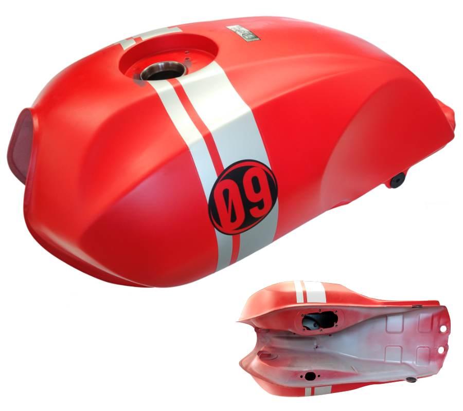 Zbiornik paliwa bak czerwony cafe racer | ZPAZNZ011 - zdjęcie 2