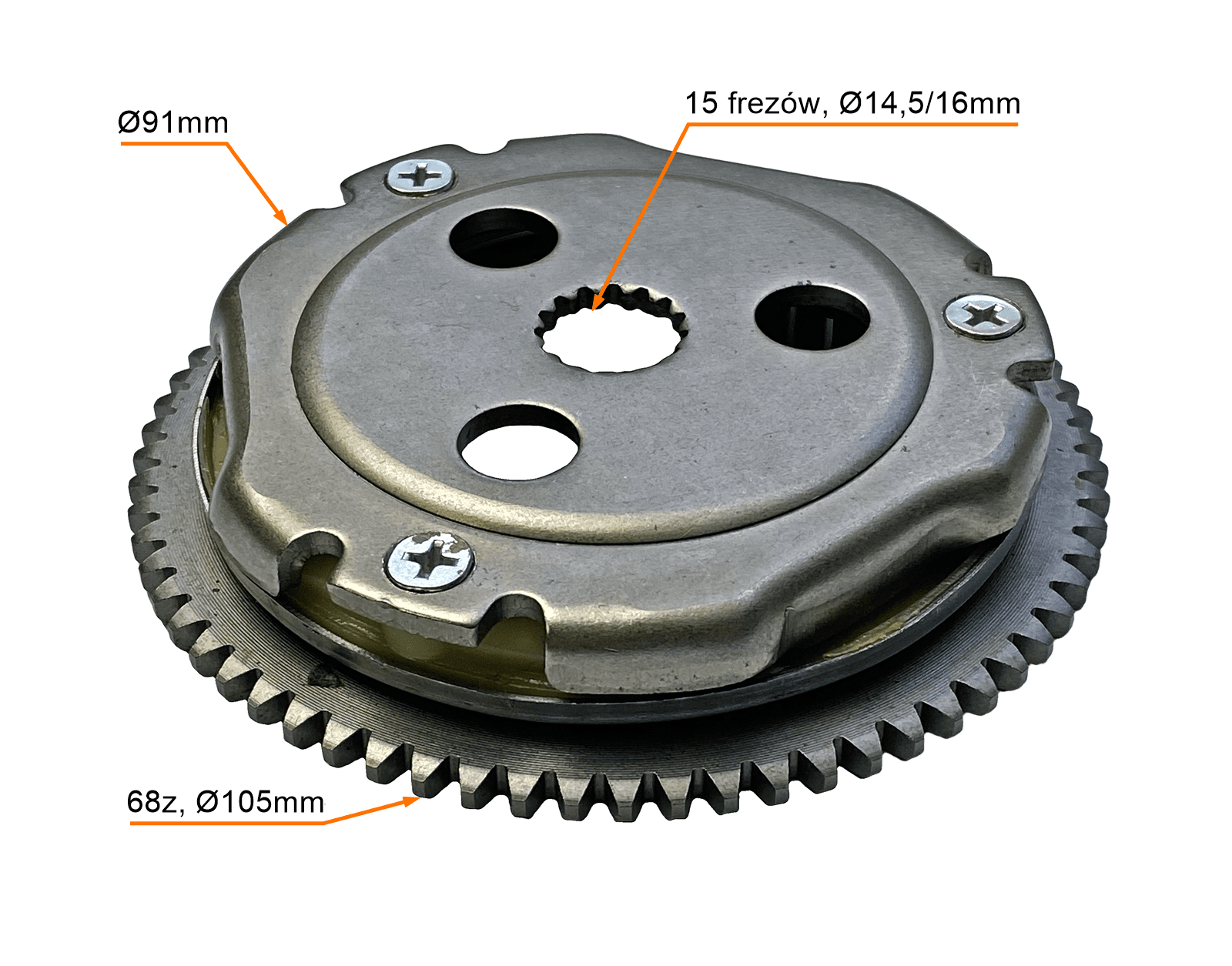Bendix Sprzęgło Rozrusznika Wolne Koło 2t 16/68 Nowy Typ Zipp MotoGeneric - zdjęcie 4