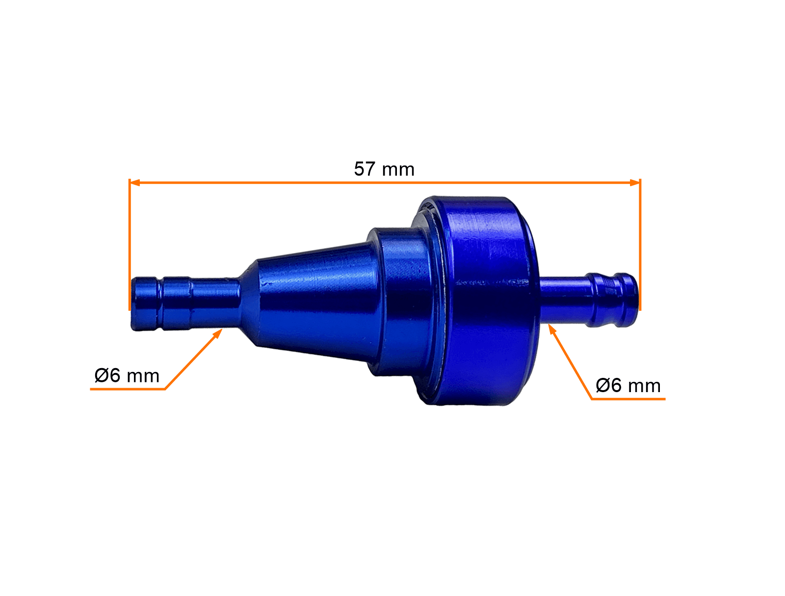 Filtr Paliwa Pocket Bike Tuning Niebieski 6mm MotoGeneric - zdjęcie 4