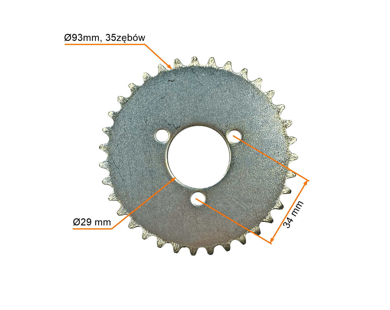 Zębatka Tył Pocket T8f 35 Zęby Śr Wew 29mm MotoGeneric - zdjęcie 2