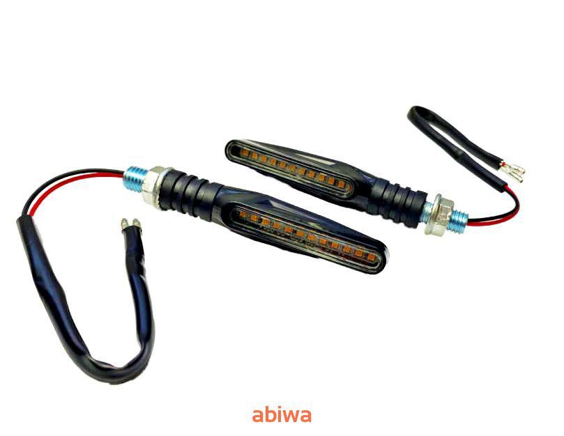 Kierunkowskazy Kpl Led Podłużne 2sztuki Z Homologacją 12 Ledów MotoGeneric