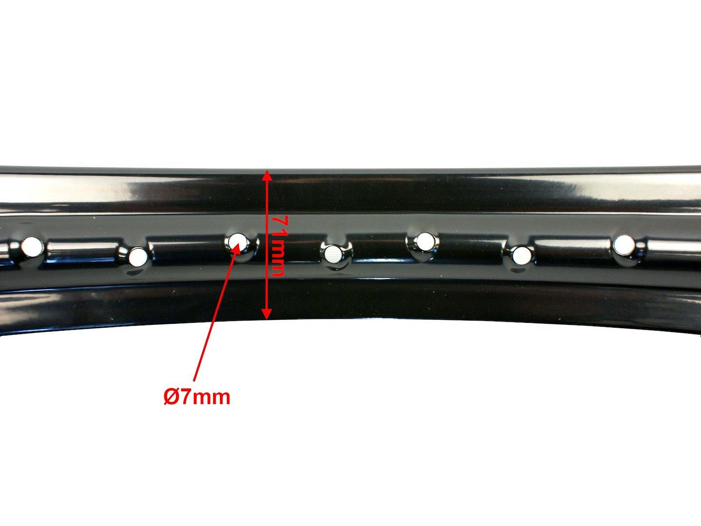 Felga 19" 1,85x19 wsk wfm shl jawa czarna 36 szprych zaplot ml - zdjęcie 4