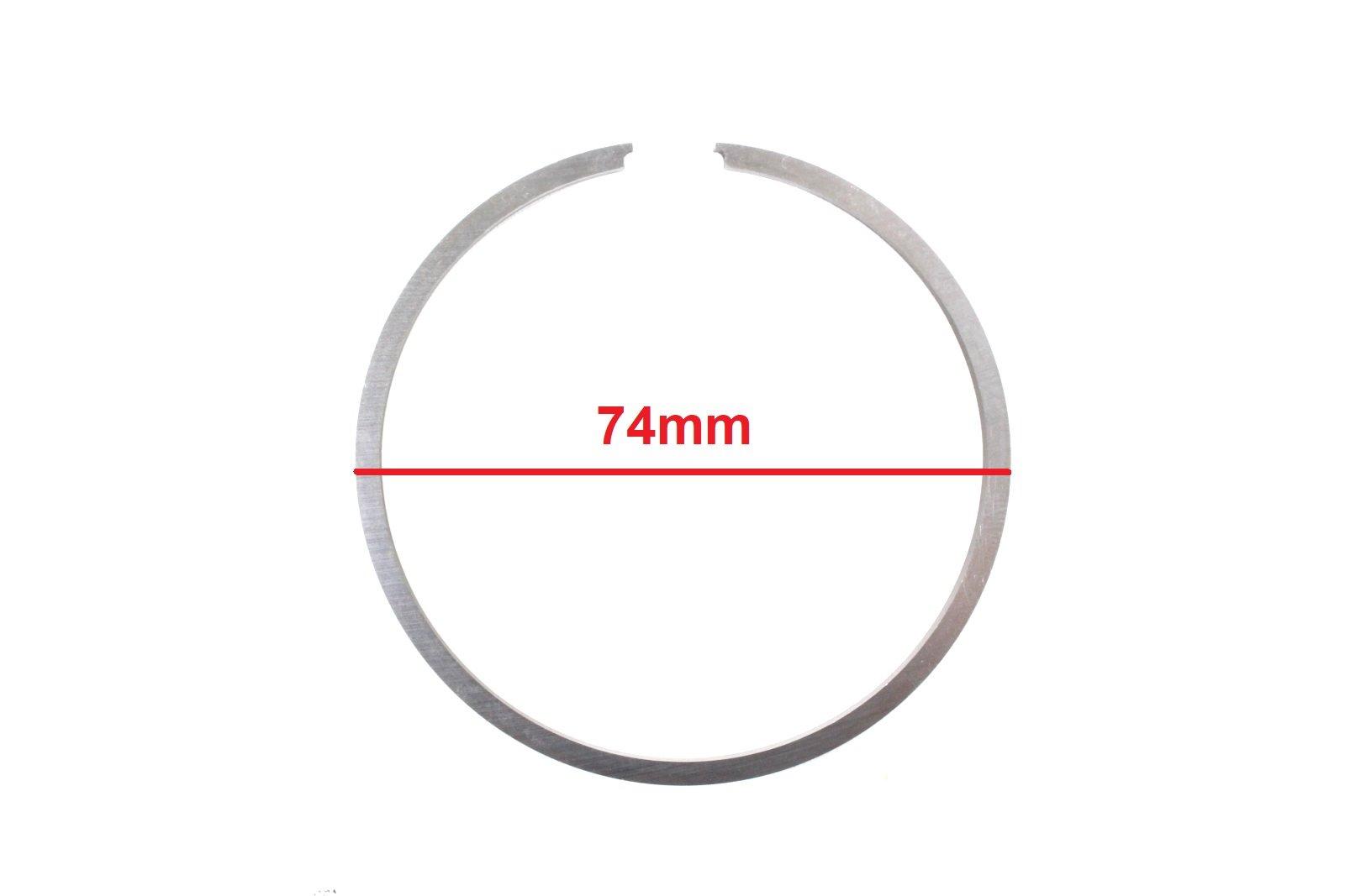 Pierścień tłoka iż-350/dkw 74mm 4 szlif kpl duells di - zdjęcie 2