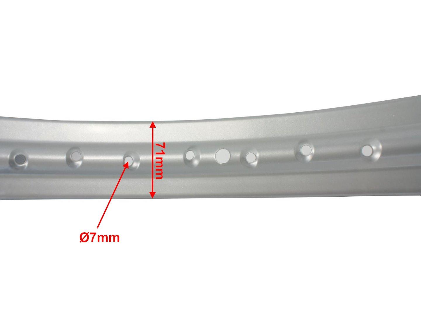 Felga 18" 1,85x18 szara shl 36 szprych zaplot ml - zdjęcie 4