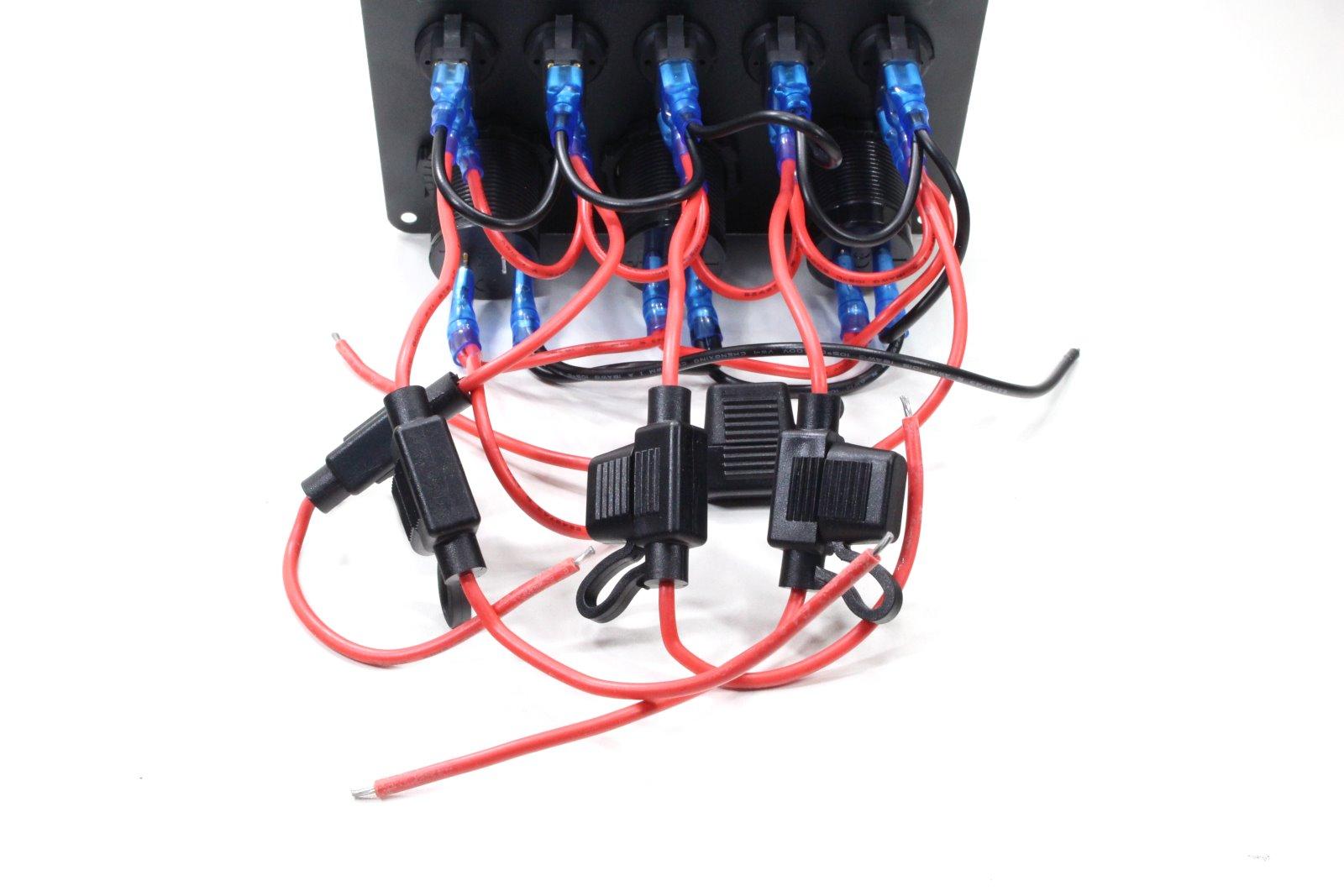 Panel przełączników 5 przełączników 2 porty - zdjęcie 2