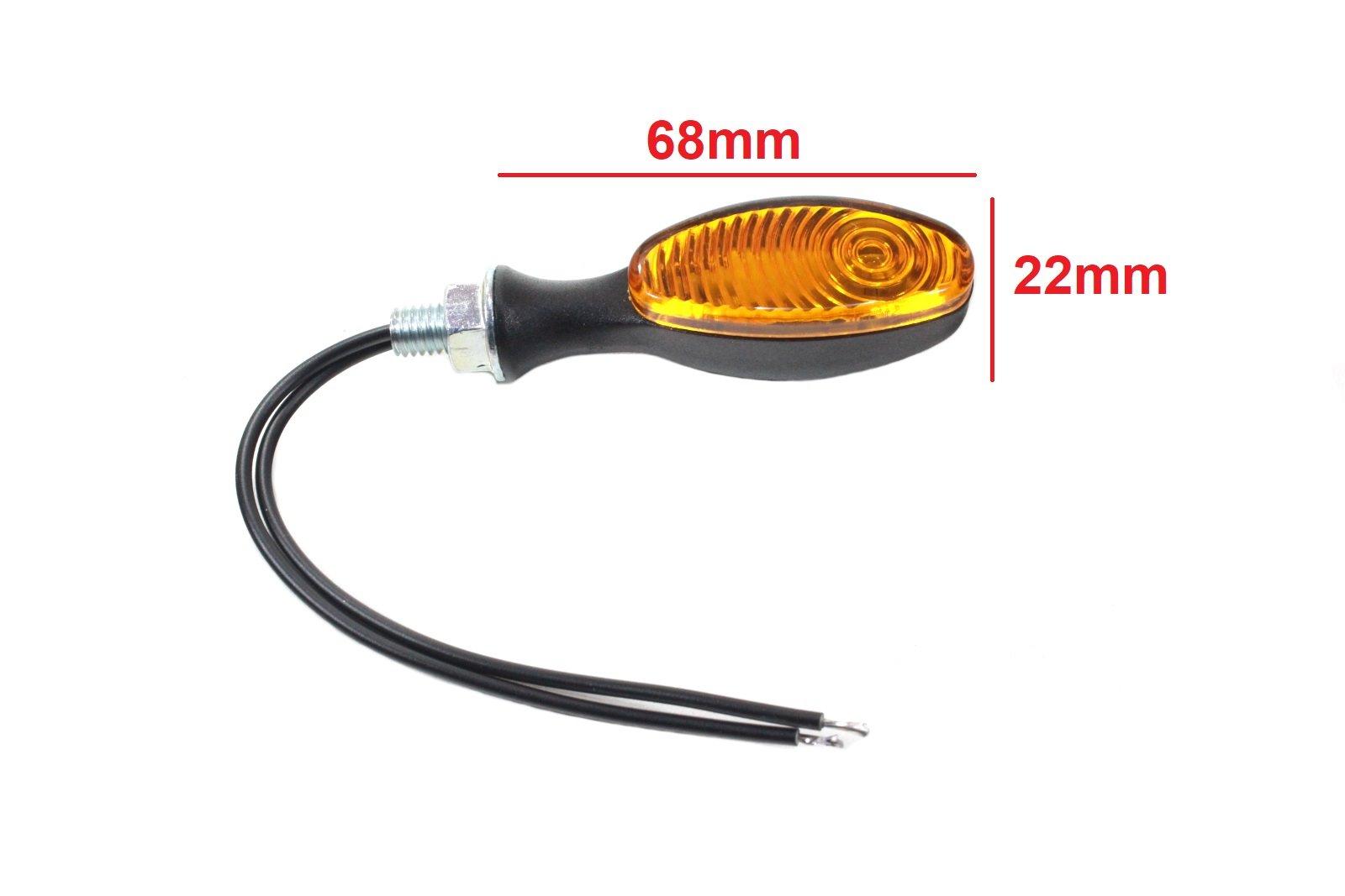 Kierunkowskaz mini micro pomarańczowy łezka - zdjęcie 3