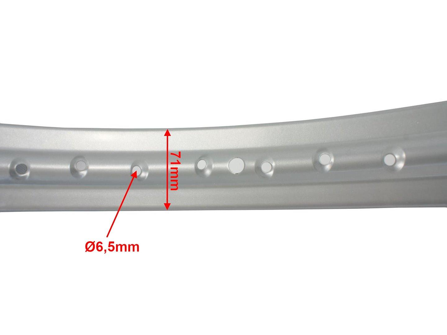 Felga 18" 1,85x18 szara wsk 36 szprych zaplot ml - zdjęcie 4