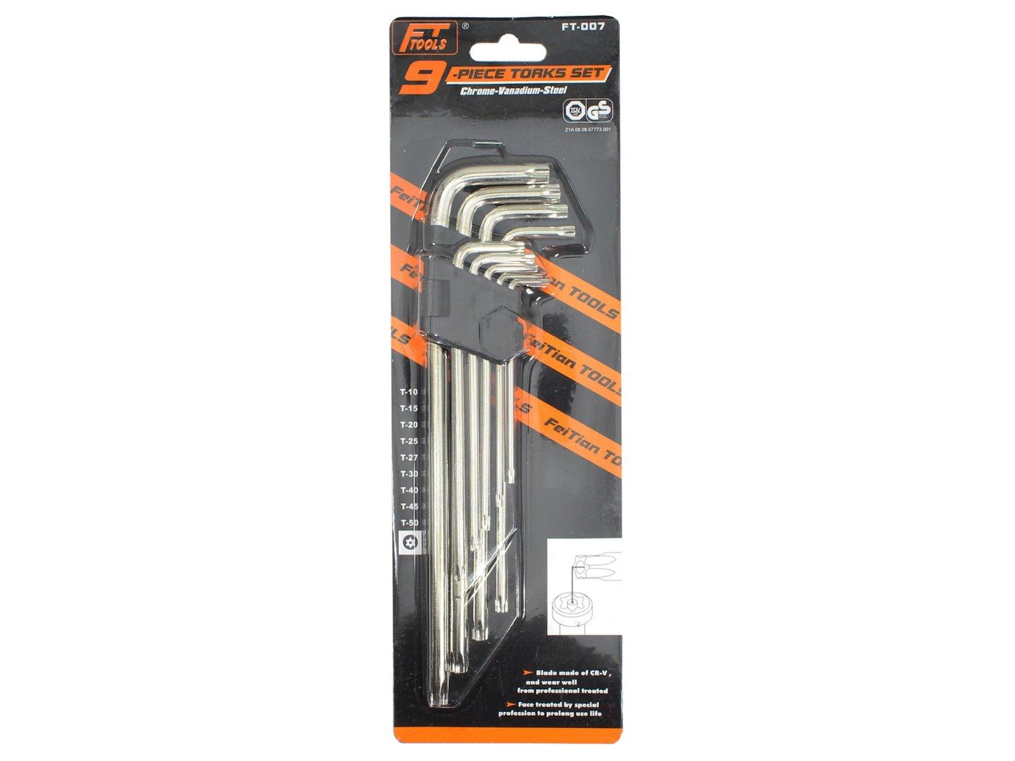 Klucze torx zestaw 9 elementów | ROY12154