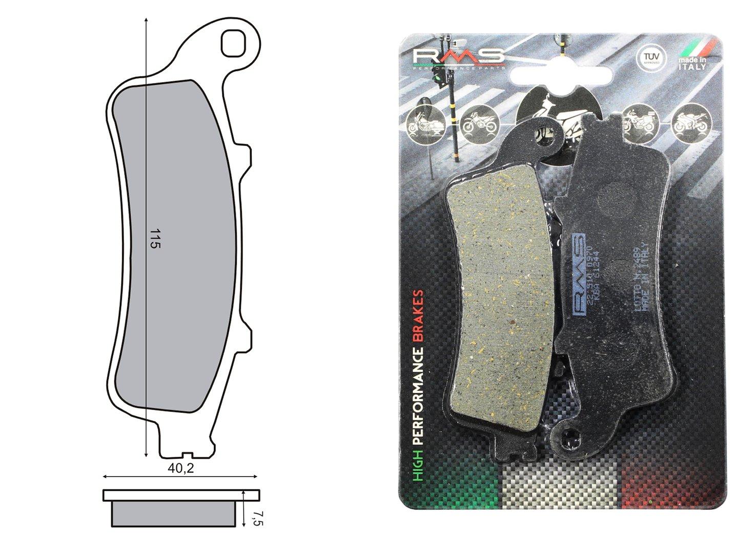 Klocki hamulcowe przód honda st 1100 pan european rms