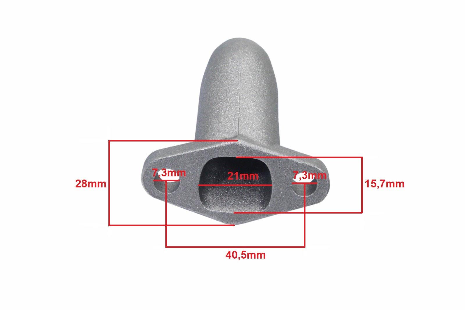 Króciec gaźnika do silnika rowerowego | ROY13904 - zdjęcie 3