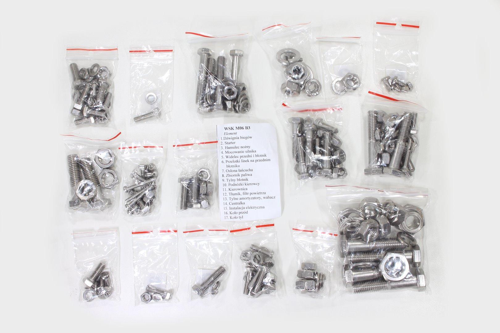 Śruby wsk 125 m06 b3 stal nierdzewna ti | ROY14159