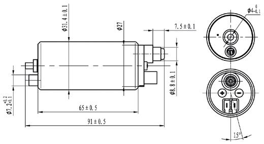 Pompa paliwa honda sh kawasaki kle er6 kymco dink rms - zdjęcie 2