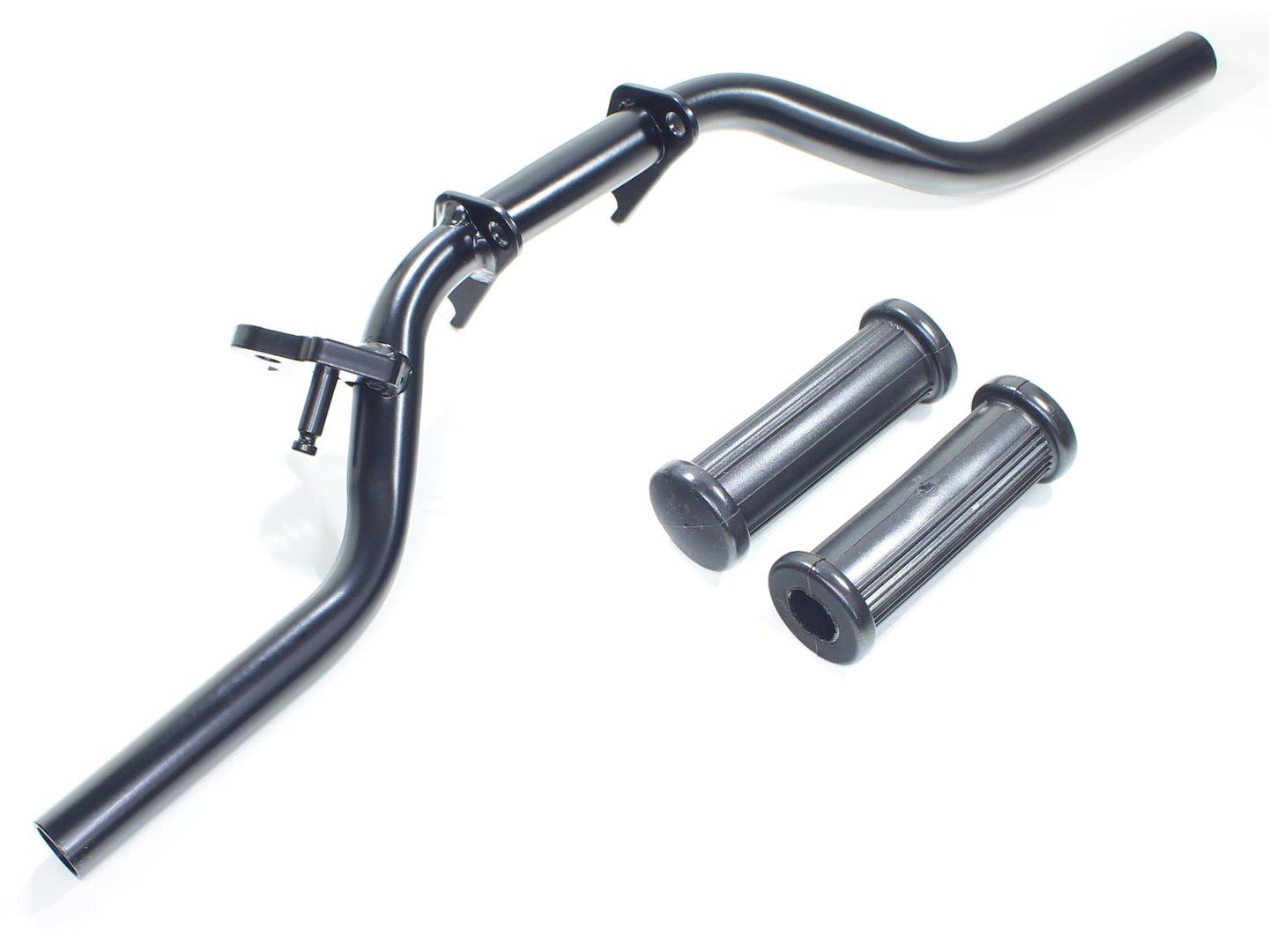 Podnóżek kierowcy simson czarny z mocowaniem stopki bocznej zamykanej nożnie czarne gumy kpl dl - zdjęcie 3