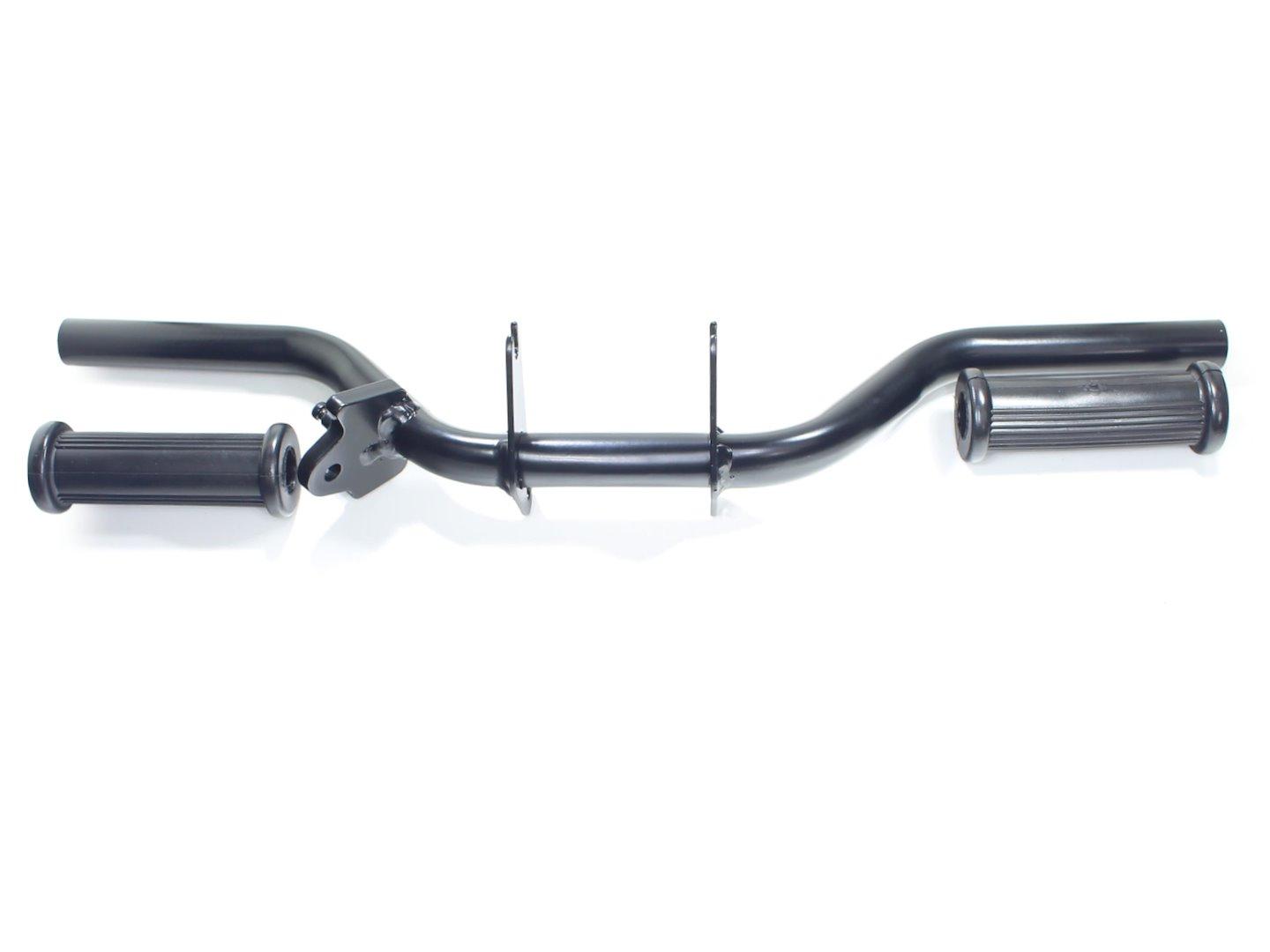 Podnóżek kierowcy simson czarny z mocowaniem stopki bocznej zamykanej nożnie czarne gumy kpl dl - zdjęcie 2