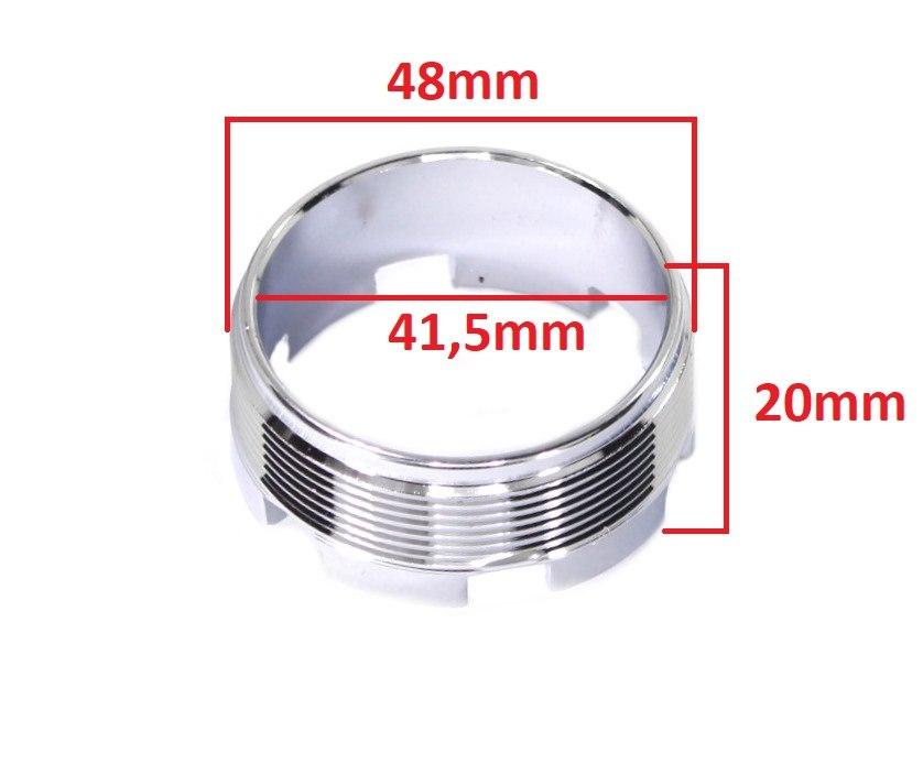 Nakrętka kolanka wydechu jawa cz 350 634 chrom duells di - zdjęcie 2