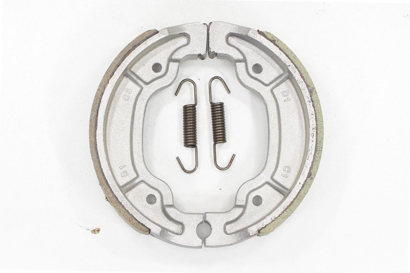 Szczęki hamulcowe tył aprilia benelli cpi generic italjet mbk yamaha 130x28mm 100-600cc rms modeli aprilia-scarabeo benelli-k2 cpi-aragon italjet-millennium mbk-ovetto/booster/nitro/flame/skyliner/vertex yamaha-bw's/neo's