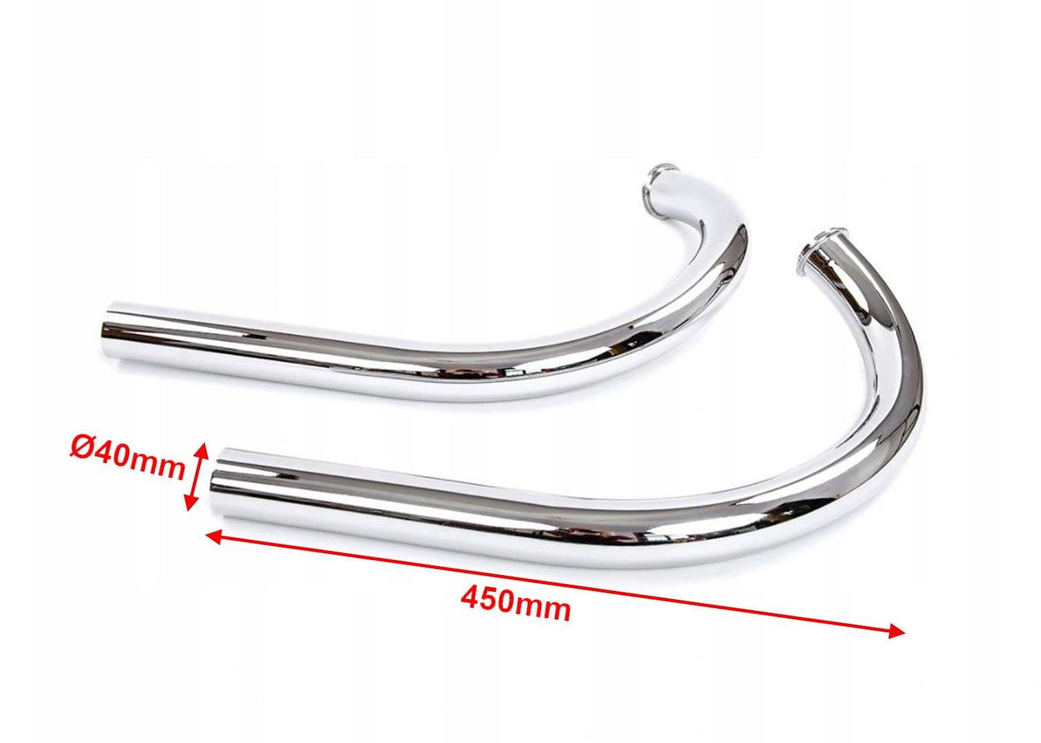 Kolanko tłumika jawa 350 354/360 duells kpl di - zdjęcie 2