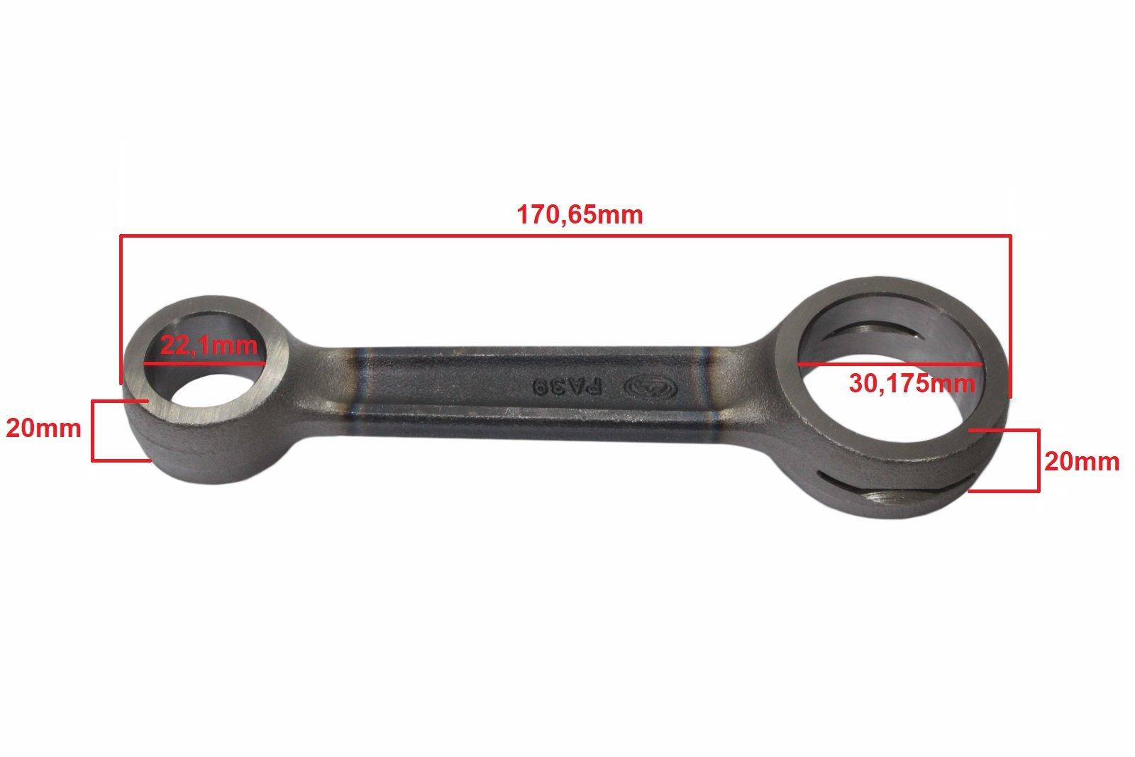 Korbowód mz ts es 250/251 duells tajwan kpl di - zdjęcie 2