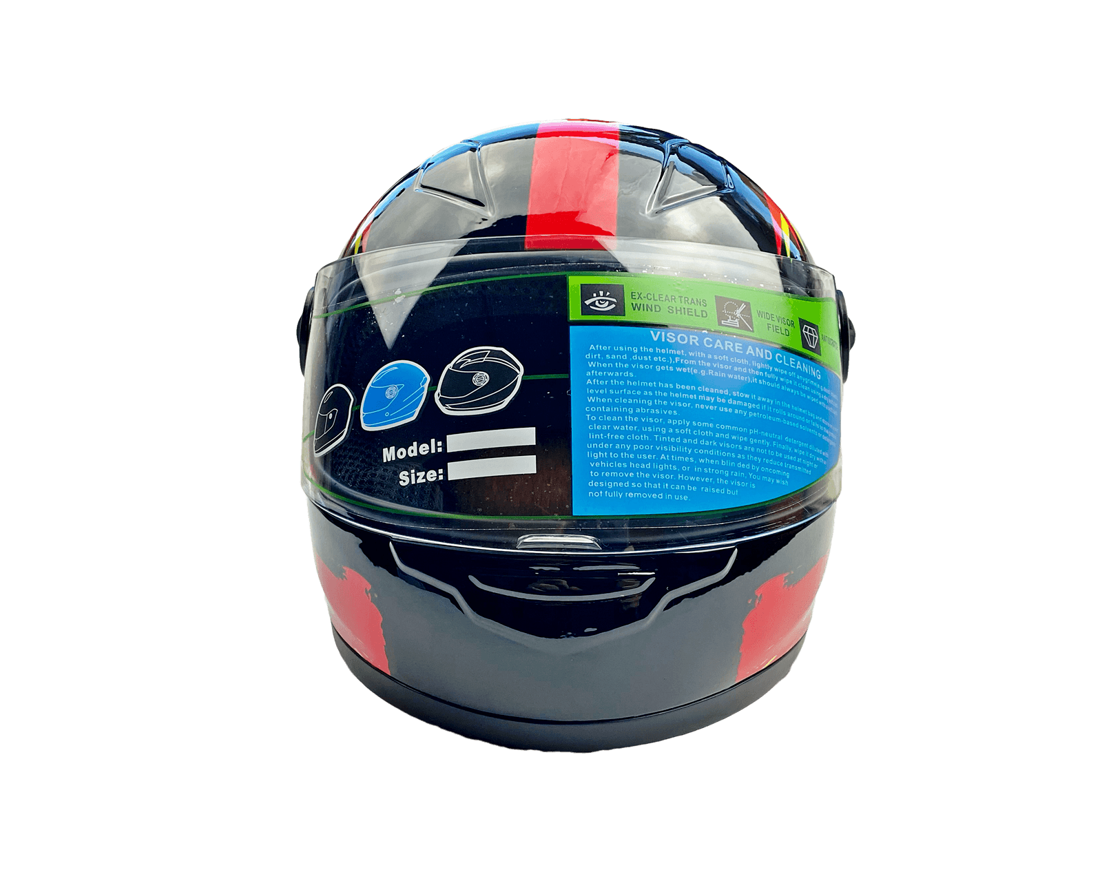 Kask Md-E506 Integralny Dziecięcy Auta Czarny Ce MotoGeneric - zdjęcie 4