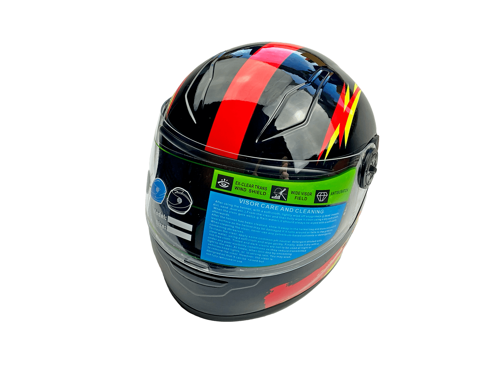 Kask Md-E506 Integralny Dziecięcy Auta Czarny Ce MotoGeneric - zdjęcie 3