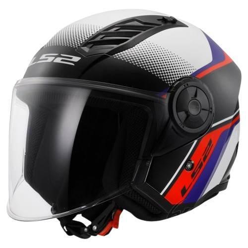 Kask ls2 of616 airflow ii rush whBlue red-06 m