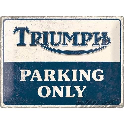 Tablica plakat 30x40 triumph parking only 23313