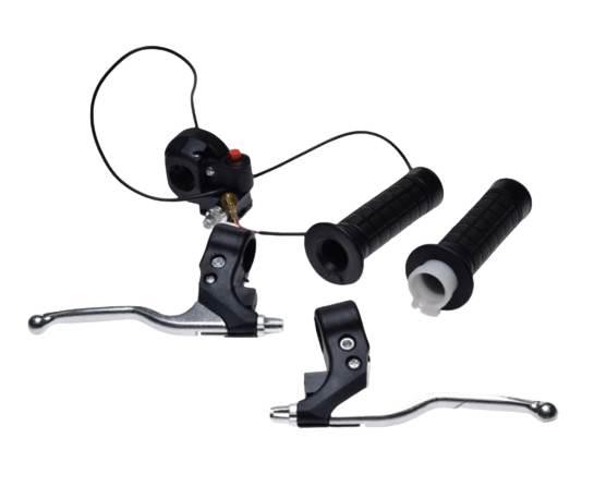 Korpus manetki gazu z manetką guma lewa dzwignia poc000015