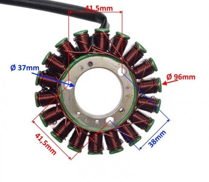 Stator iskrownik piaggio beverly 400 500cc x9 oem: 58080r - zdjęcie 3