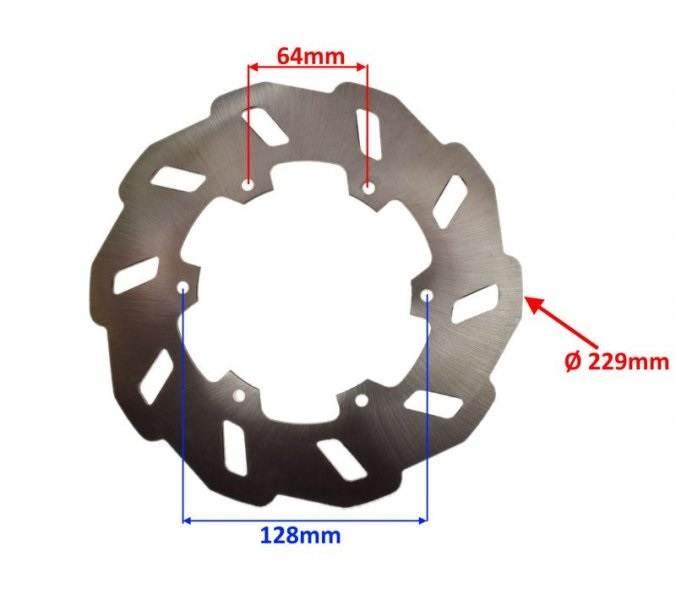 Tarcza hamulca przód 45033d010000 keeway generic trigger 50 - zdjęcie 2