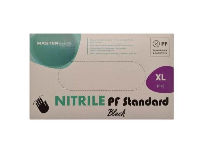 Rękawice nitrylowe 100 szt rozm xl czarne