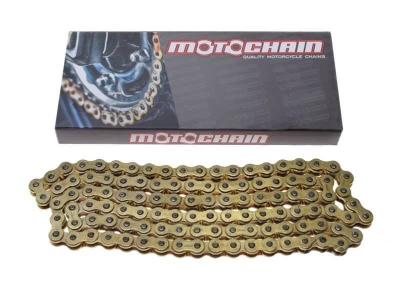 Łańcuch napędowy 112 ogniw 415h motochain złoty