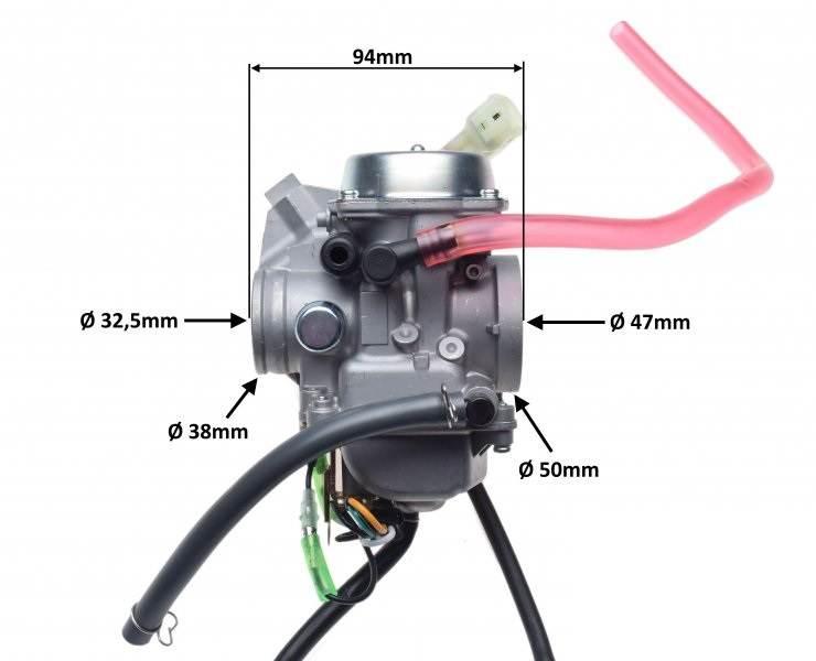 Gaźnik kpl do kawasaki kvf300 | AY56763 - zdjęcie 2