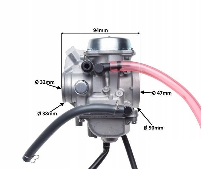 Gaźnik kpl do linhai 400 | AY56770 - zdjęcie 2