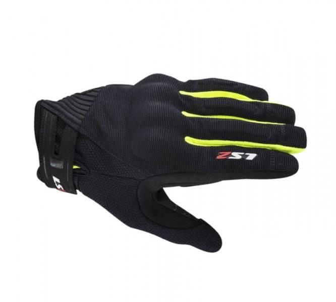 Rękawice ls2 dart 2 man black yellow m | AK70011F01544