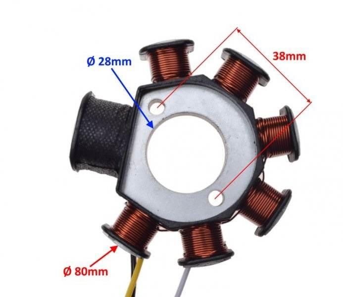 Stator iskrownik 7 cewek yamaha booster | AI22602 - zdjęcie 2