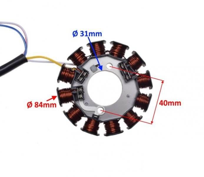 Stator iskrownik 12 cewek yamaha dt 50 | AI22611 - zdjęcie 3