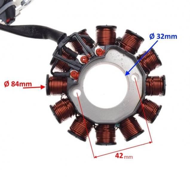 Stator iskrownik 12 cewek vespa lx 125 150 10-1 - zdjęcie 2