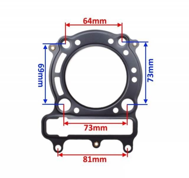Uszczelka cylinder yamaha xmax majesty 69 mm - zdjęcie 2