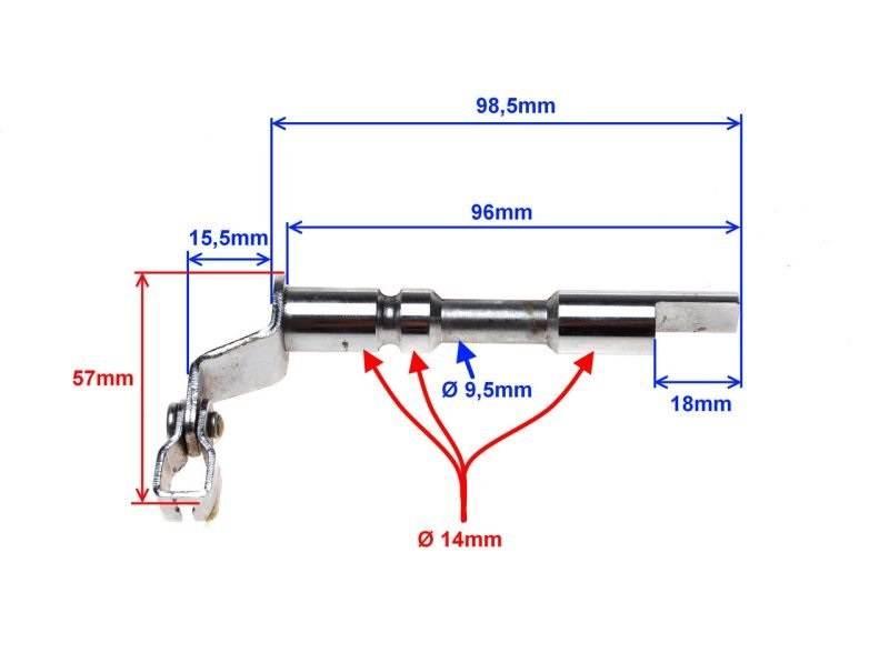 Dźwignia włączająca sprzęgło keeway x-ray 50 tx 50 - zdjęcie 2