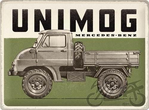 Tablica plakat 30x40 mercedes unimog vinta 23338
