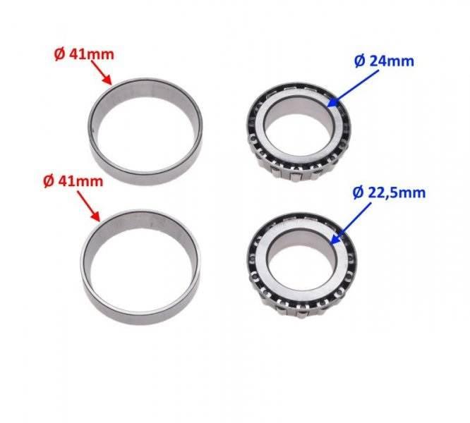 Łożyskowanie kierownicy honda crf50 pitbike - zdjęcie 2