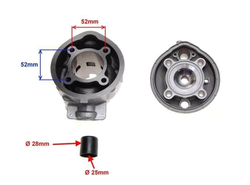 Cylinder do aprilia am6 am345-90 minarelli 90 woda - zdjęcie 2